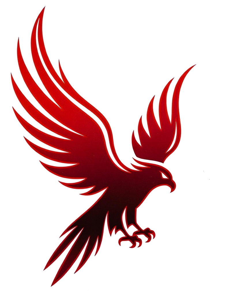 Crimson Falcon Delivery Logo